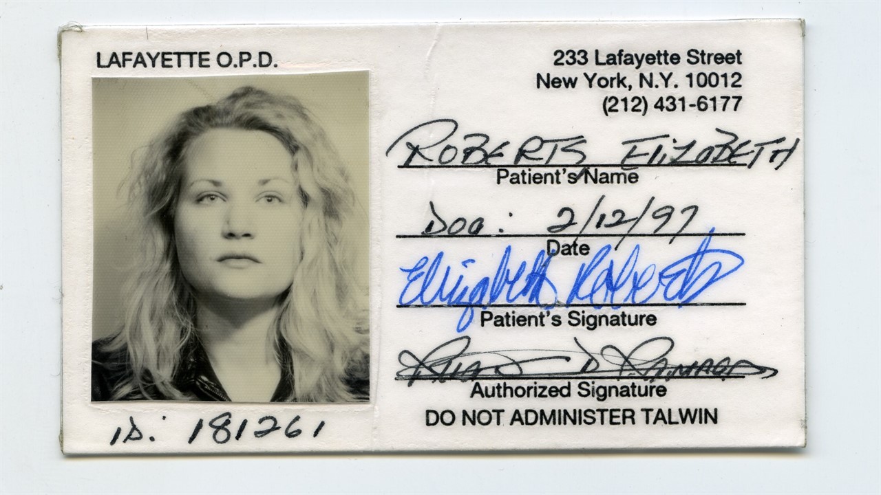 Elizabeth Robert patient card