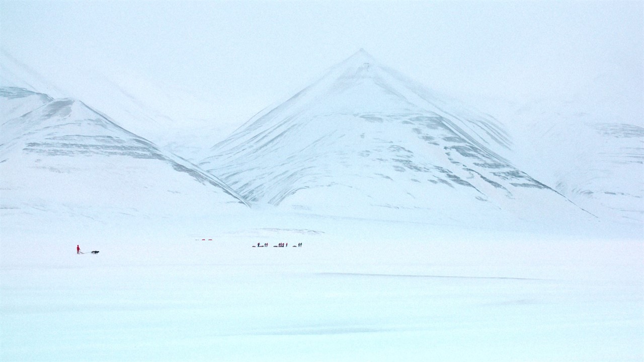 Snow covered mountains