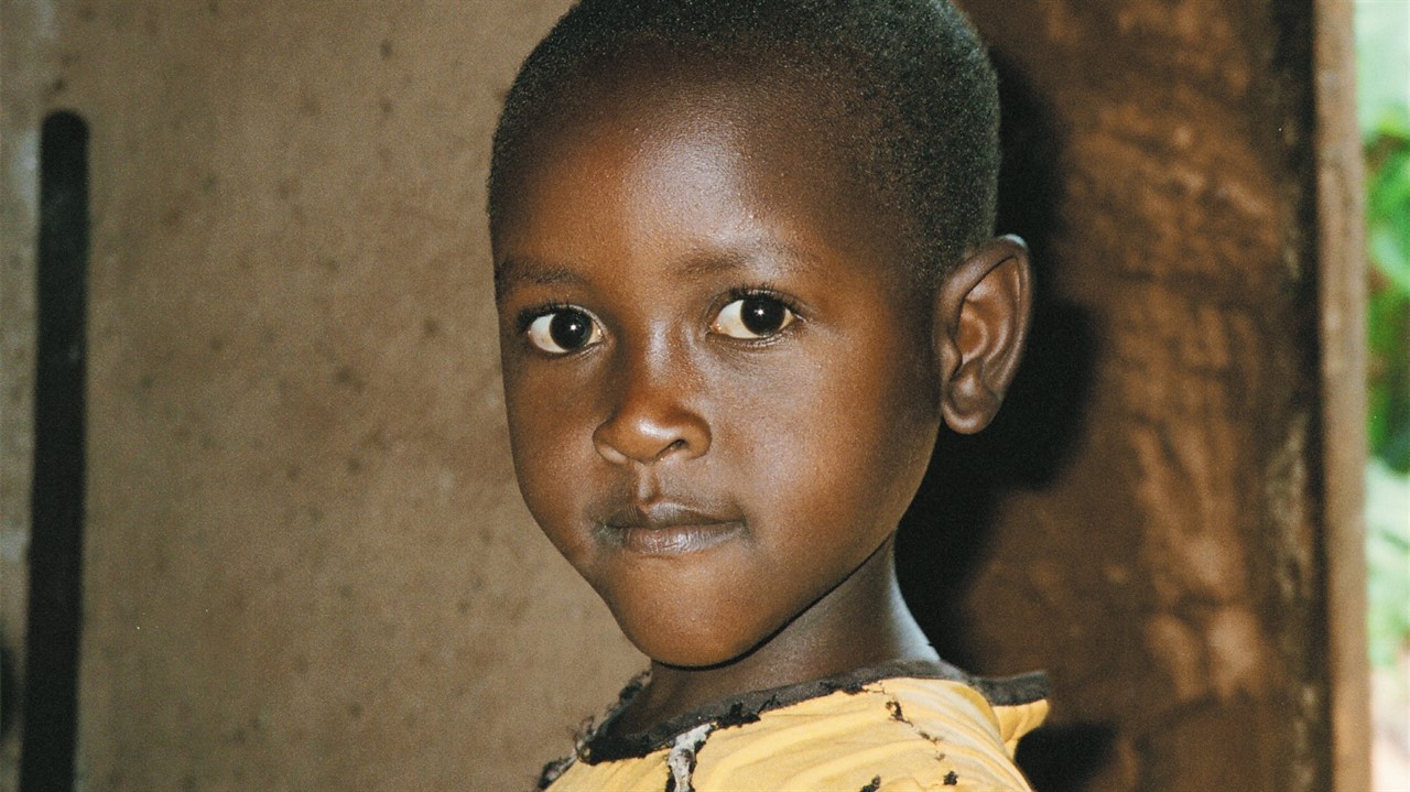 Closeup of a child's face
